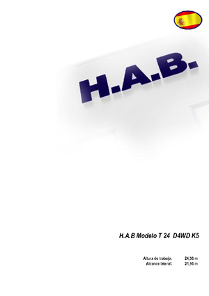Telescoophoogwerkers op wielen HAB T 24 D 4WD K5