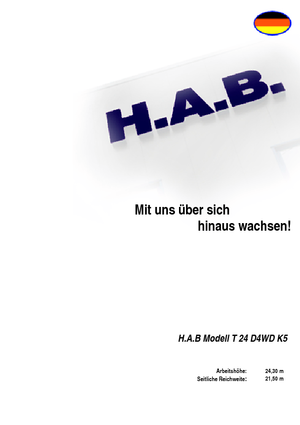 Telescoophoogwerkers op wielen HAB T 24 D 4WD K5