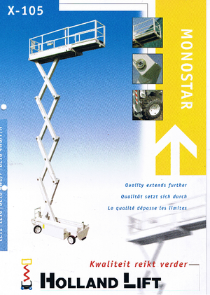 Verrijdbare schaarliften Holland-Lift X 105 DL 18 4WD P