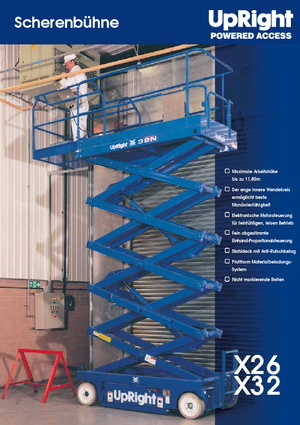 Verrijdbare schaarliften UpRight X 26 N