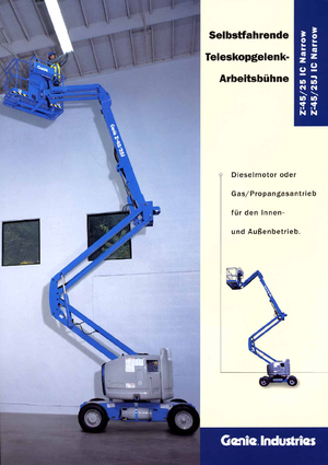 Knikarmhoogwerkers op wielen Genie Z 45/25 J IC Narrow