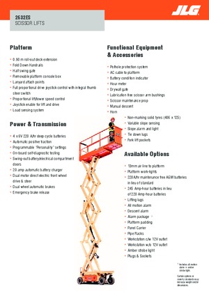 Verrijdbare schaarliften JLG 2632ES