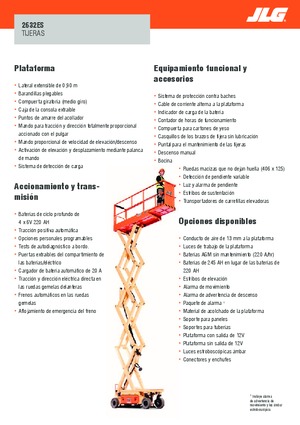Verrijdbare schaarliften JLG 2632ES