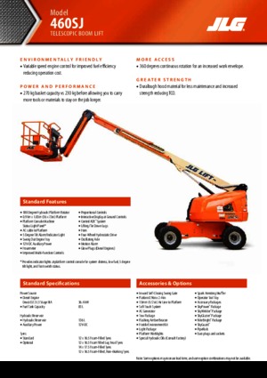 Telescoophoogwerkers op wielen JLG 460SJ