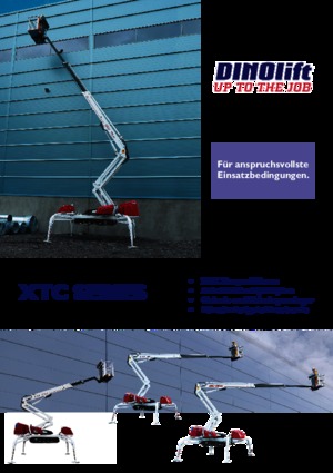 Knikarmhoogwerkers op rupsbanden Dino Lift Dino 220 XTC