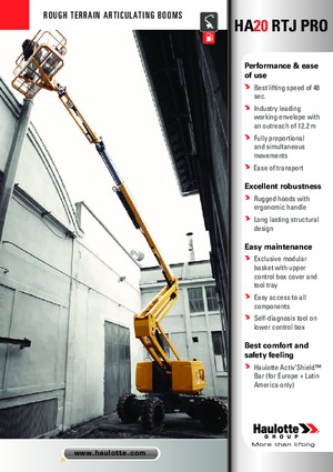 Knikarmhoogwerkers op wielen Haulotte HA20 RTJ PRO