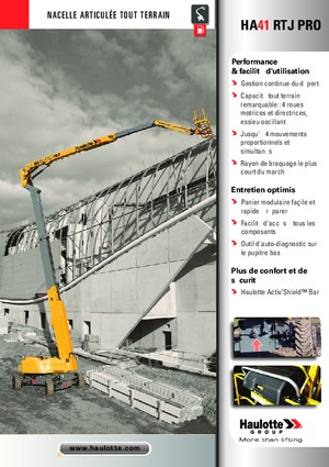 Knikarmhoogwerkers op wielen Haulotte HA41 RTJ PRO