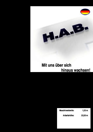 Verrijdbare schaarliften HAB S 225-12 D 4WD S