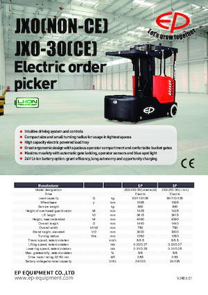 Orderverzameltrucks EP JX0-JX0-30