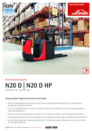 Orderverzameltrucks Linde N20D HP