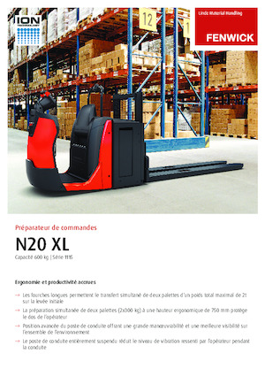 Orderverzameltrucks Linde N20XL