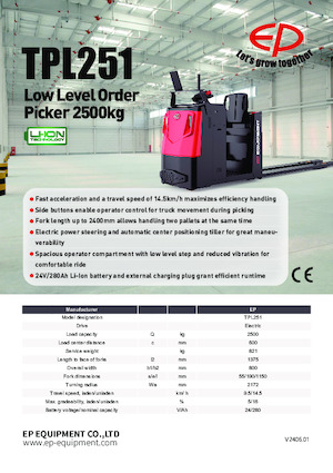 Orderverzameltrucks EP TPL251