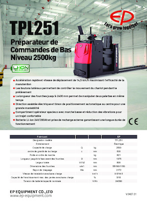 Orderverzameltrucks EP TPL251
