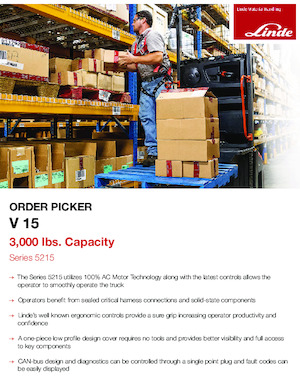 Orderverzameltrucks Linde V15-36V