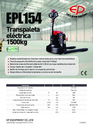 Meelooppallettruck EP EPL154