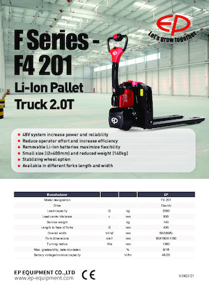 Meelooppallettruck EP F4 201