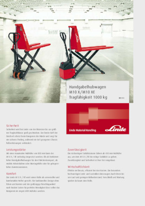 Meelooppallettruck Linde M10X