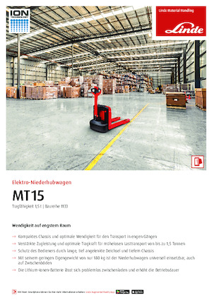 Meelooppallettruck Linde MT15