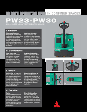 Meelooppallettruck Mitsubishi PW23