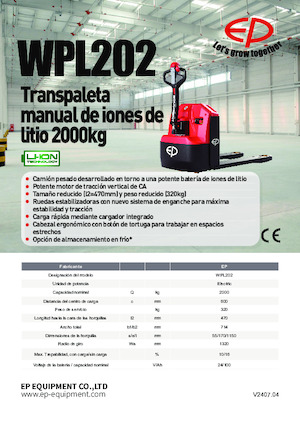 Meelooppallettruck EP WPL202