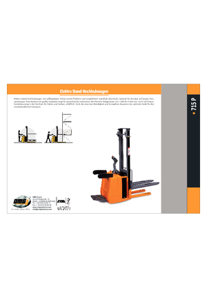 Pallet Stackers Sta op Rider Platform OMG 715 P 