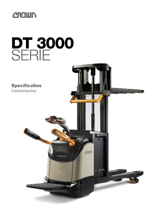 Pallet Stackers Sta op Rider Platform Crown DT 3040-2.0 TF