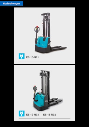 Pallet Stackers Sta op Rider Platform Baoli ES 12-N03