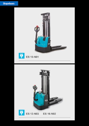 Pallet Stackers Sta op Rider Platform Baoli ES 12-N03