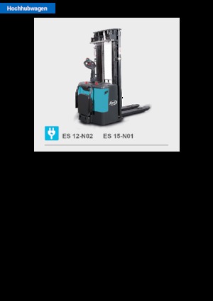 Pallet Stackers Sta op Rider Platform Baoli ES 15-N01