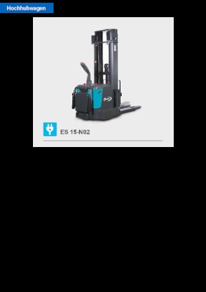 Pallet Stackers Sta op Rider Platform Baoli ES 15-N02