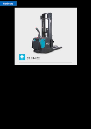 Pallet Stackers Sta op Rider Platform Baoli ES 15-N02