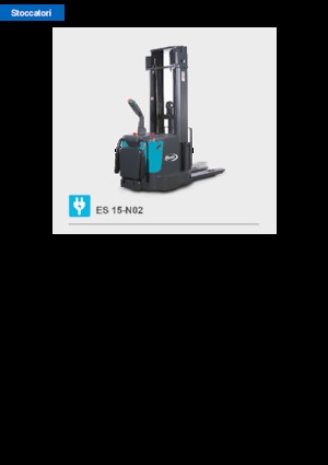 Pallet Stackers Sta op Rider Platform Baoli ES 15-N02