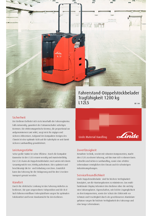 Walkie stapelaars Linde L 12 LS