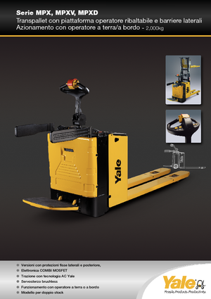 Pallet Stackers Sta op Rider Platform Yale MP20XD