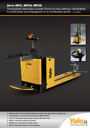 Pallet Stackers Sta op Rider Platform Yale MP20XD