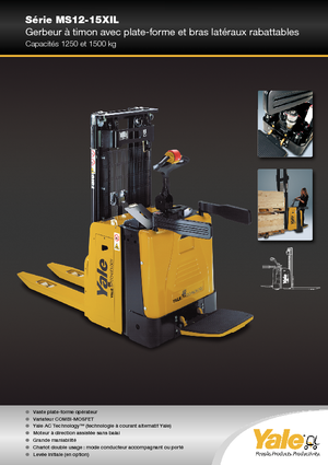 Pallet Stackers Sta op Rider Platform Yale MS12X