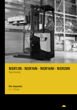 Pallet Stackers Sta op Rider Platform Caterpillar NSR16N