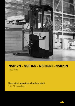 Pallet Stackers Sta op Rider Platform Caterpillar NSR16N