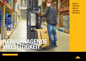 Pallet Stackers Sta op Rider Platform Caterpillar NSV12P(I)