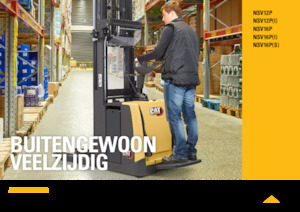 Pallet Stackers Sta op Rider Platform Caterpillar NSV12P