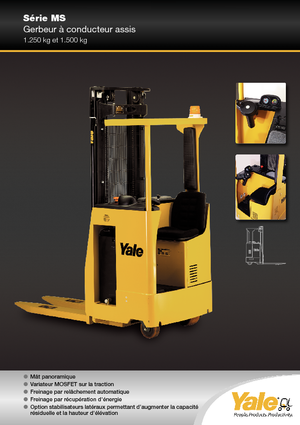 Pallet stapelaars zittende bestuurder Yale MS 12 S