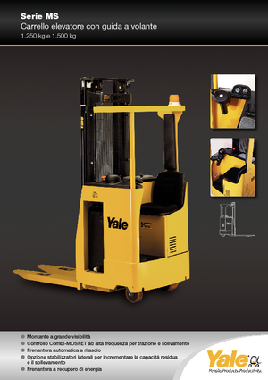 Pallet stapelaars zittende bestuurder Yale MS 12 S