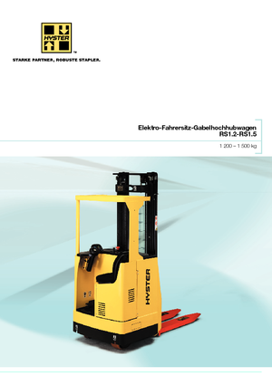 Pallet stapelaars zittende bestuurder Hyster RS 1.2