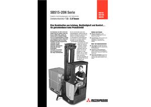 Pallet stapelaars zittende bestuurder Mitsubishi SBS15N