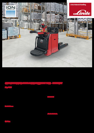 Pallet Stackers Sta op Rider Platform Linde D10AP 