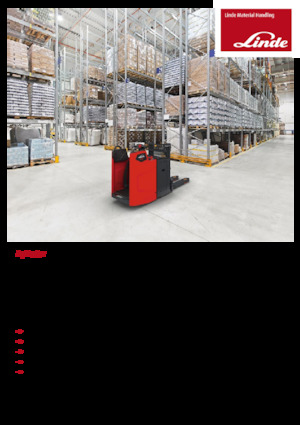 Pallet Stackers Sta op Rider Platform Linde D10FP