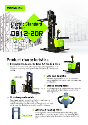 Pallet Stackers Sta op Rider Platform Zoomlion DB12R