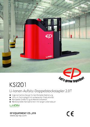 Pallet Stackers Sta op Rider Platform EP KSi201