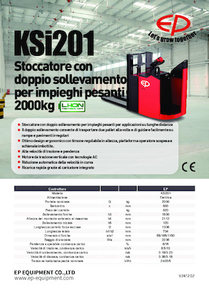 Pallet Stackers Sta op Rider Platform EP KSi201