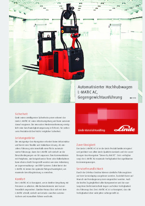 Pallet Stackers Sta op Rider Platform Linde L-MATIC AC